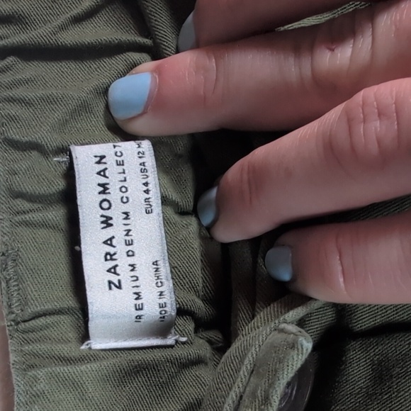 363-Zara Woman Khaki Trousers - Picture 5 of 5